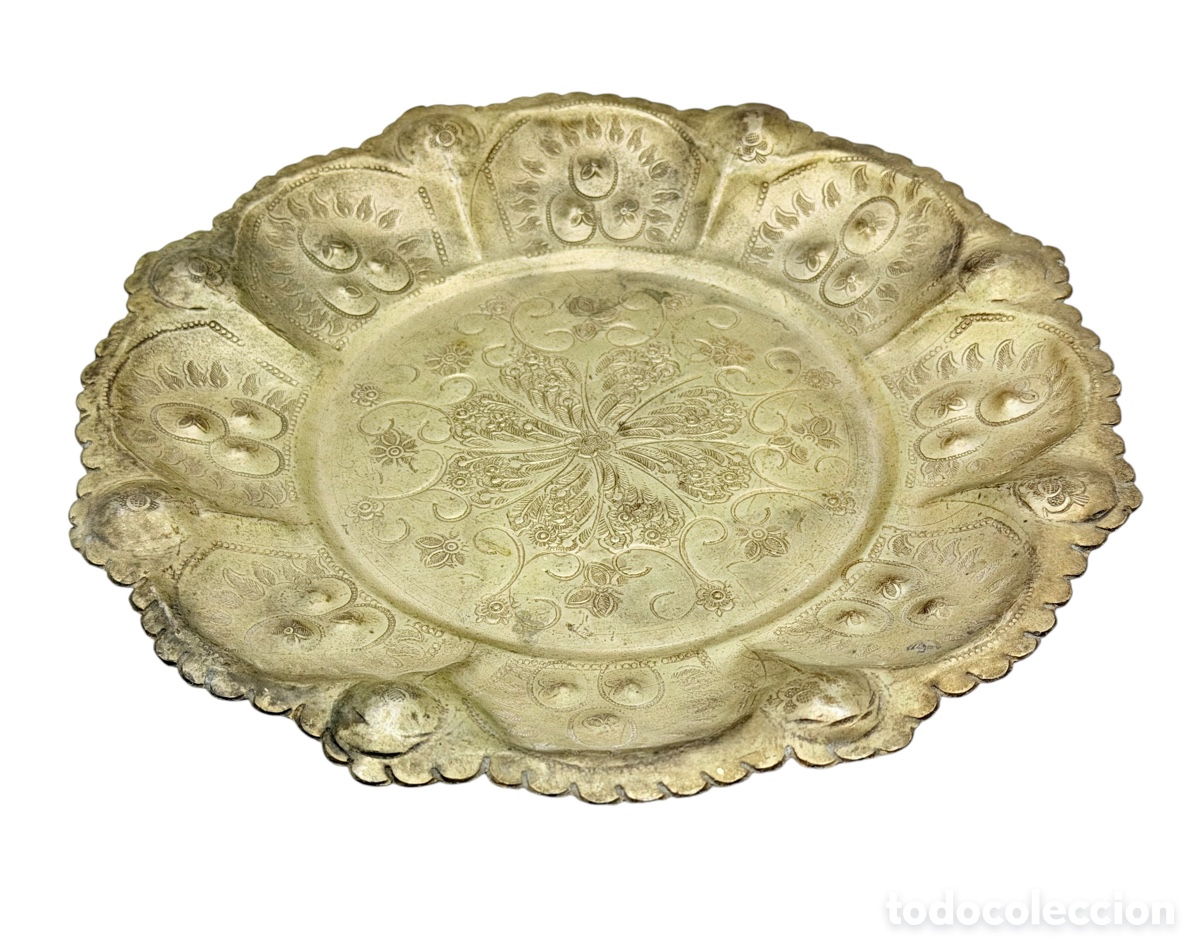 Antig&uuml;edades: Centro de Mesa Modernista Plateado