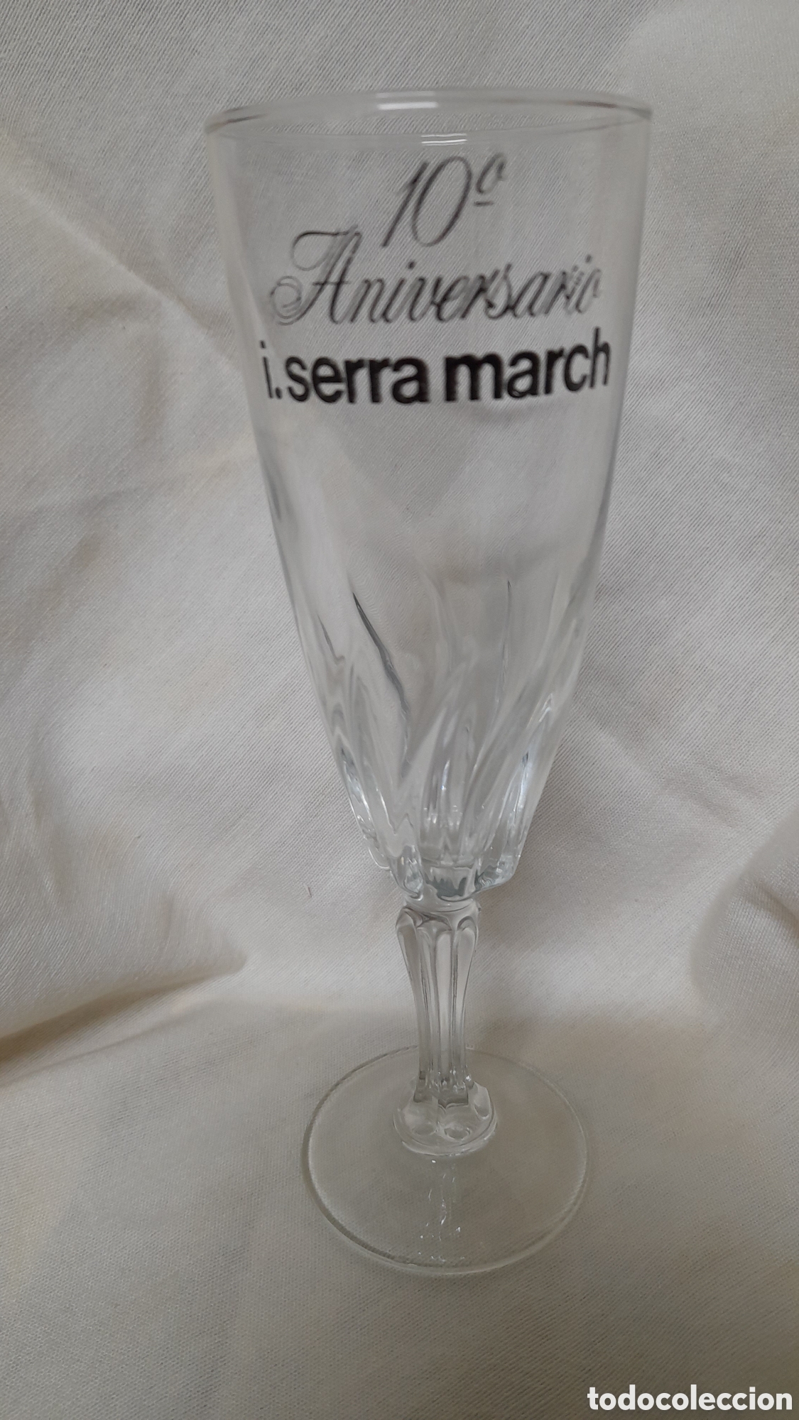 Antig&uuml;edades: Copa de cava,d&eacute;cimo aniversario i.Serra March.