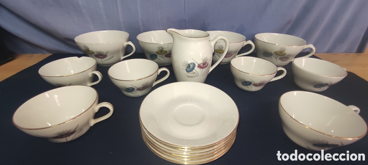 Antig&uuml;edades: Juego de caf&eacute; Porcelanit - Foto 4