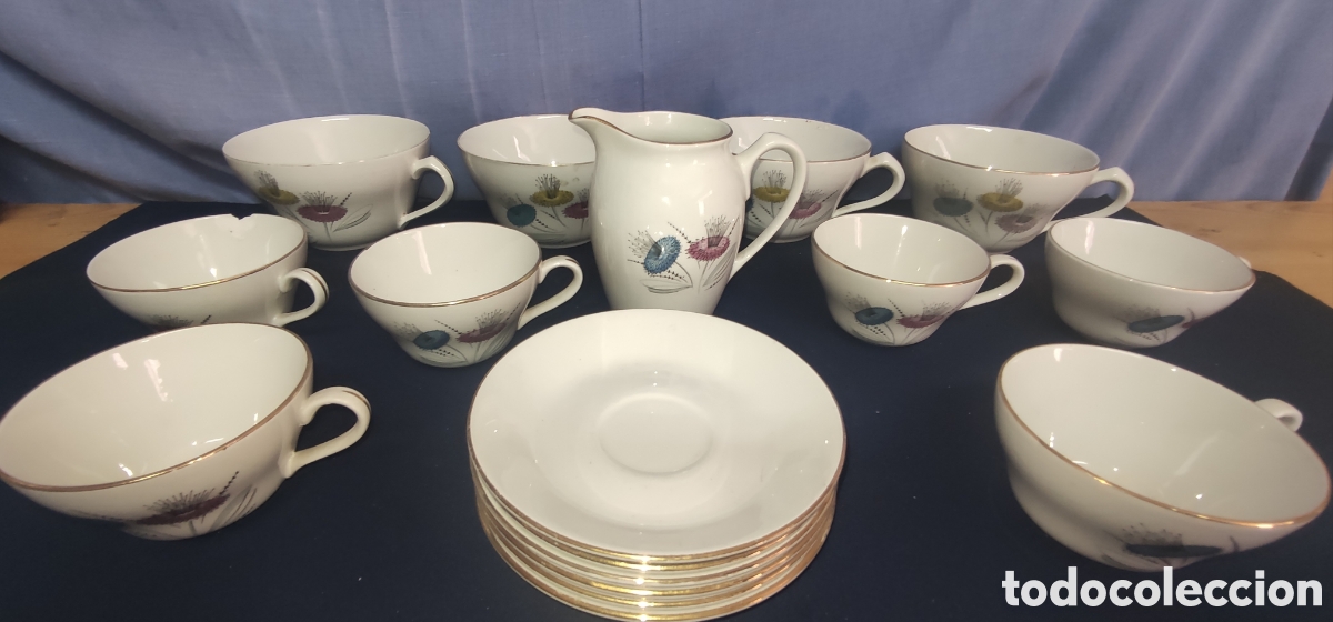 Antig&uuml;edades: Juego de caf&eacute; Porcelanit - Foto 1