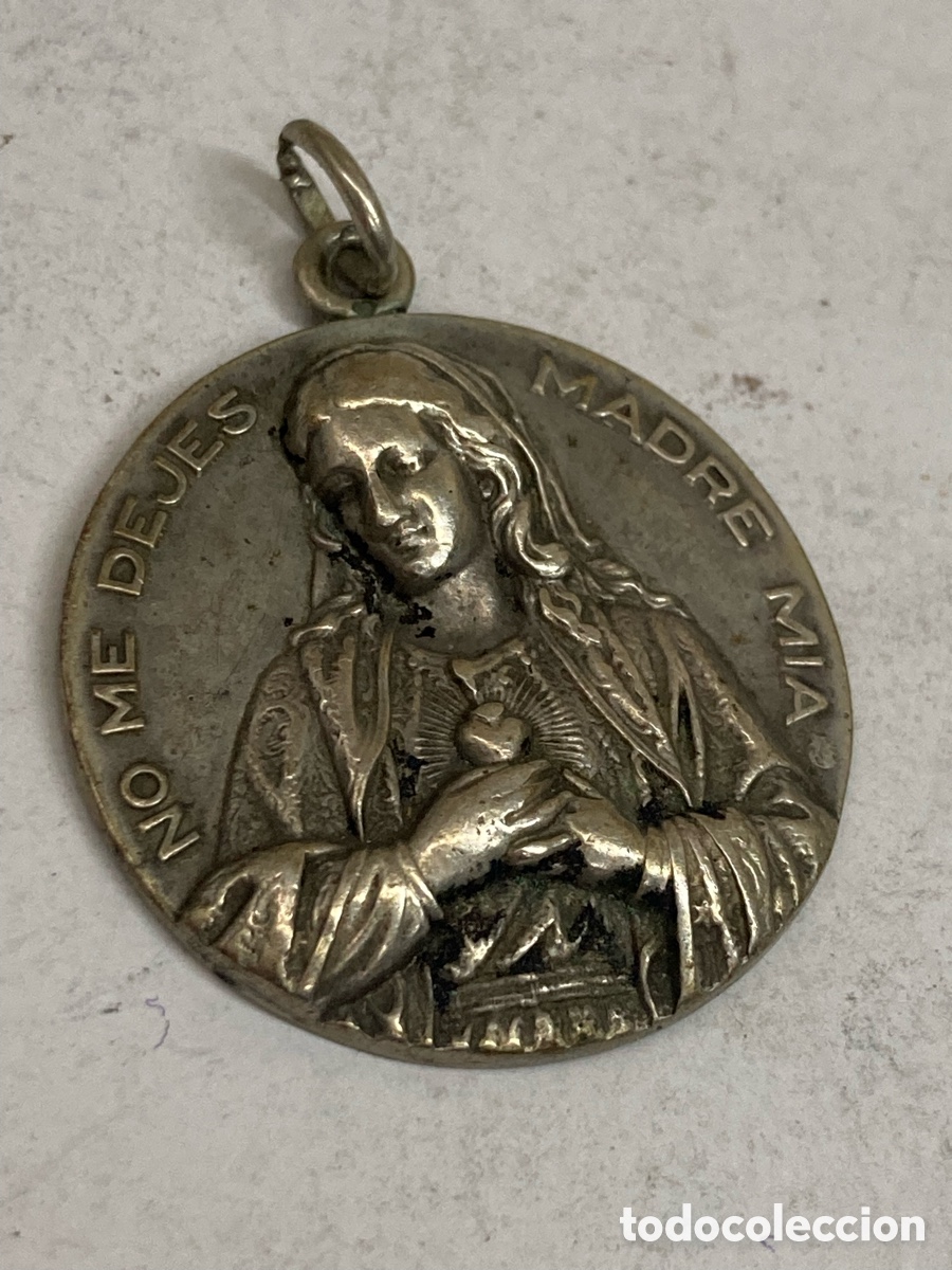 Antig&uuml;edades: Medalla de plata religiosa C566