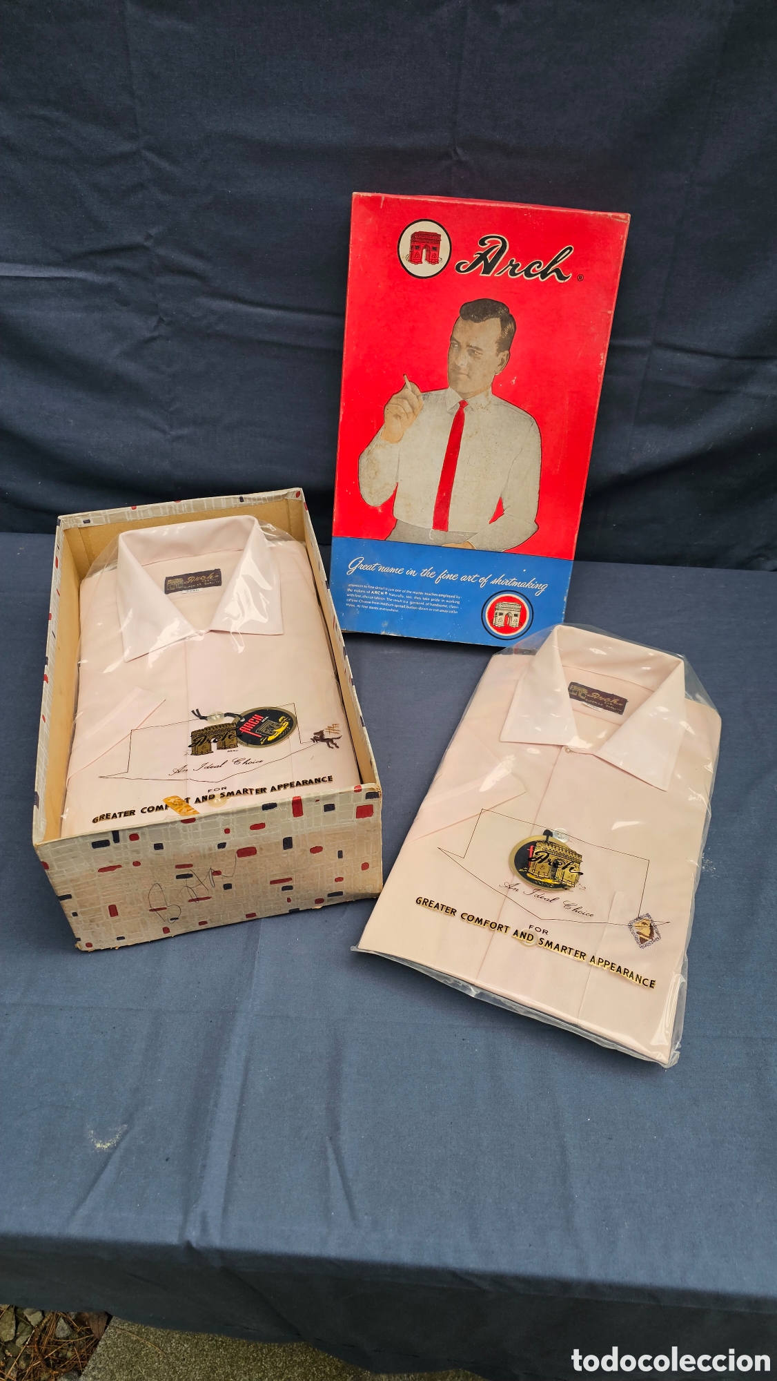 Antig&uuml;edades: Caja con 6 camisas antiguas a estrenar