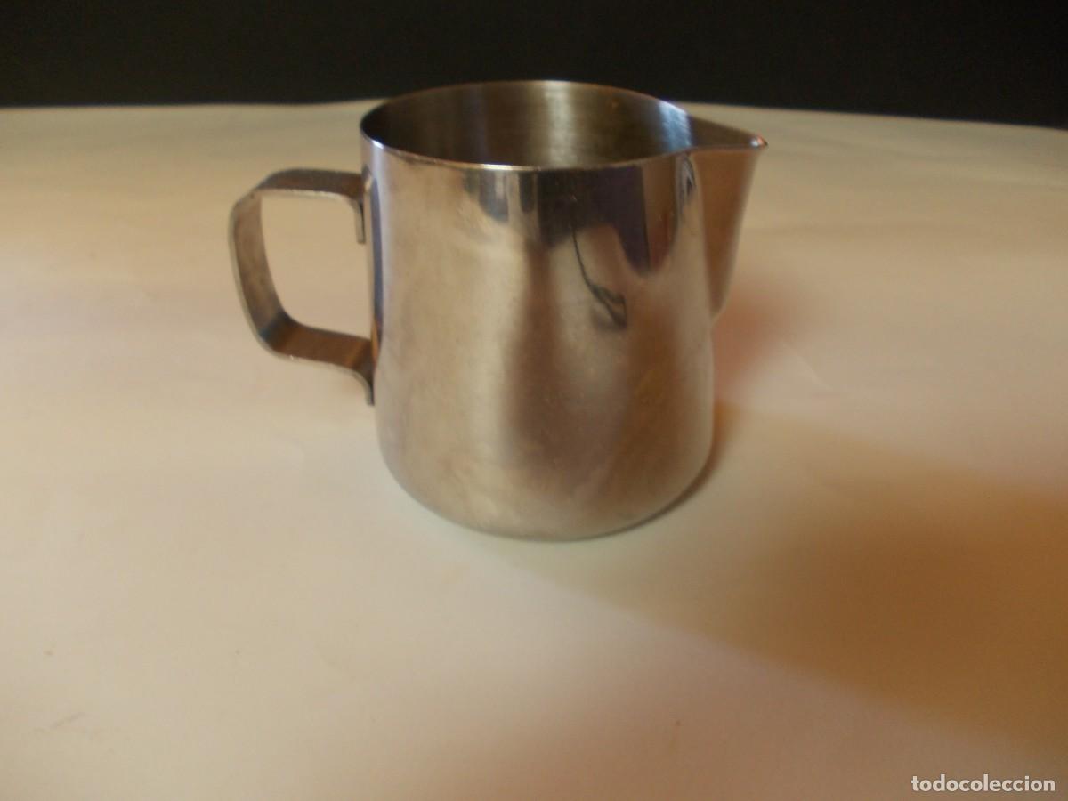 Antig&uuml;edades: Jarra acero inoxidable inox 18/10 cocina barista vintage utensilio profesional