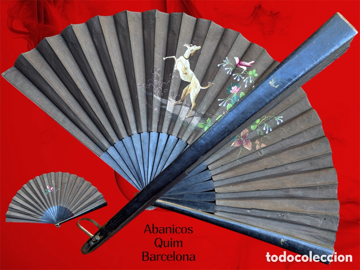 Antiques: PRECIOSO ABANICO 1880 aproximadamente