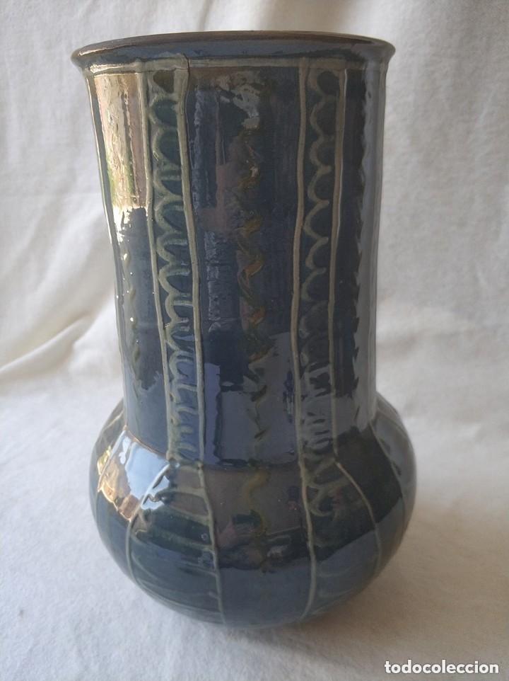 Antig&uuml;edades: Jarron de cer&aacute;mica catalana La Bisbal firmada Vila Clara, a&ntilde;os 70