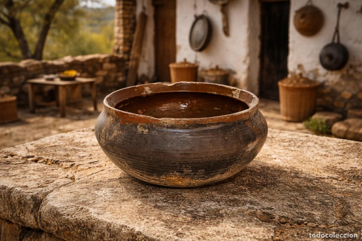 Antig&uuml;edades: Cazuela de barro, zona la Mancha