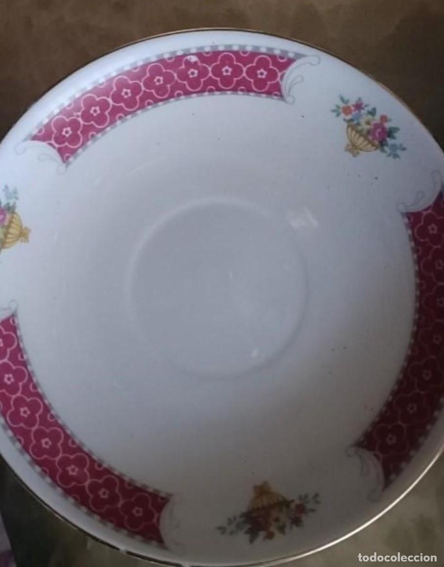 Antig&uuml;edades: Lote 5 tazas y platitos de caf&eacute; - Foto 4
