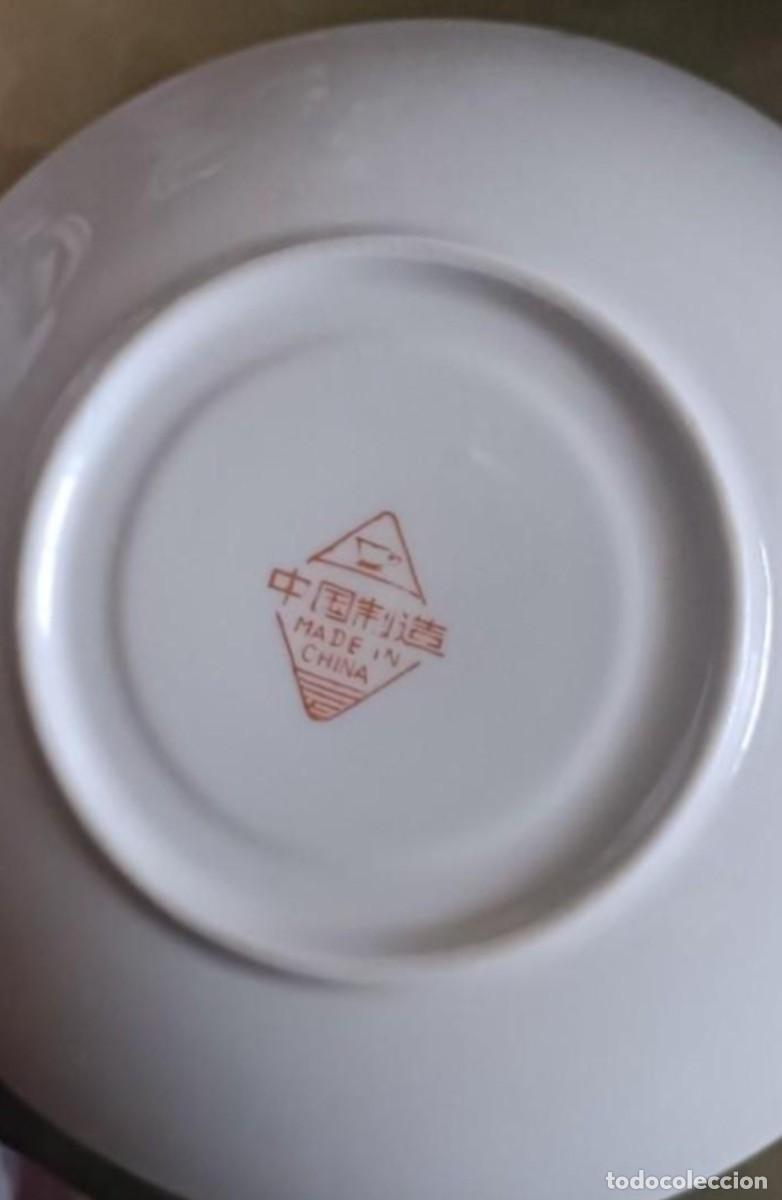 Antig&uuml;edades: Lote 5 tazas y platitos de caf&eacute; - Foto 5
