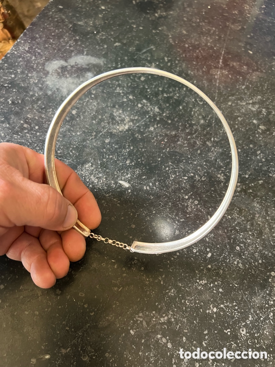 Antig&uuml;edades: Precioso collar plata contrastada 925