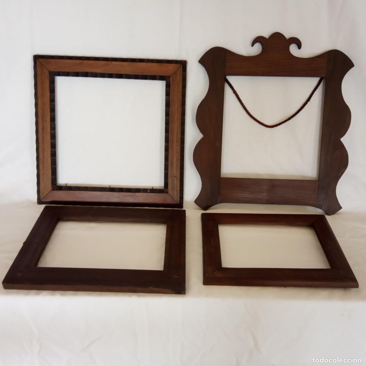 Antiquit&auml;ten: 4 Marcos antiguos de madera - Con cristales