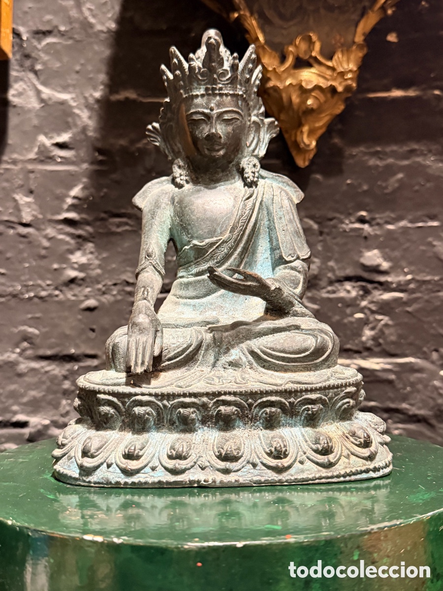 Antig&uuml;edades: Buda bronce chino Finales del XiX