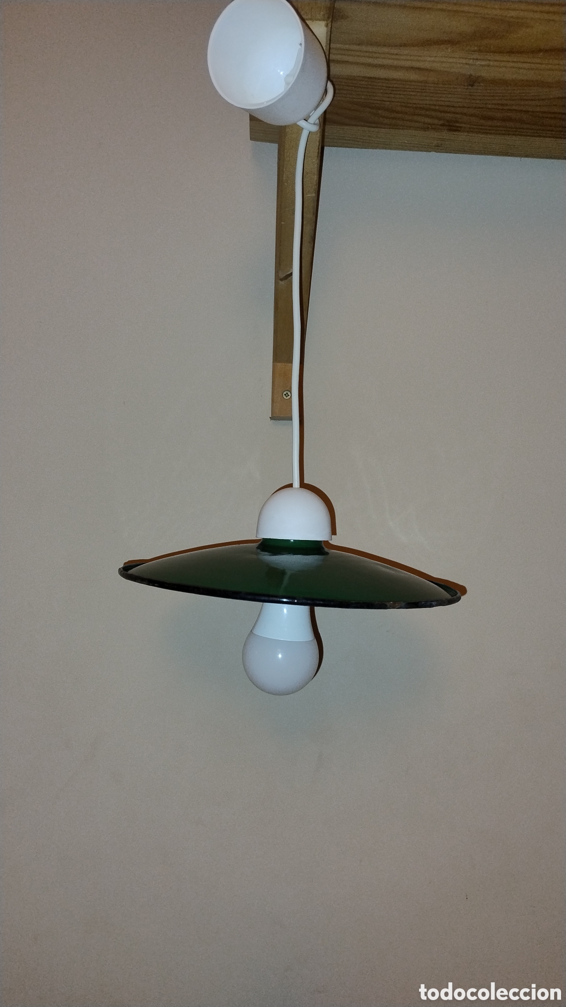 Antig&uuml;edades: Plaf&oacute;n hierro esmaltado antiguo