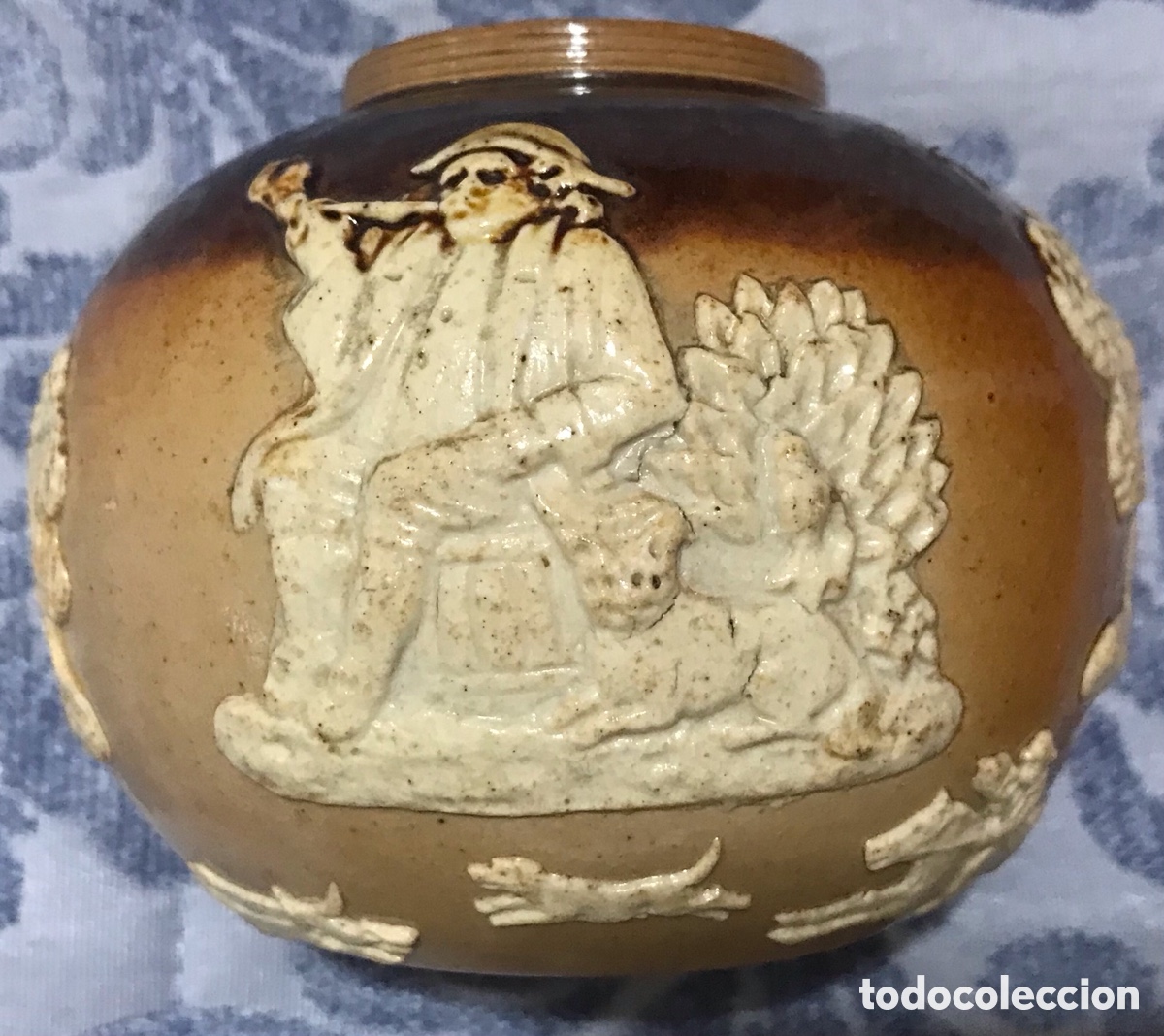 Antig&uuml;edades: Cerillero antiguo, cer&aacute;mica