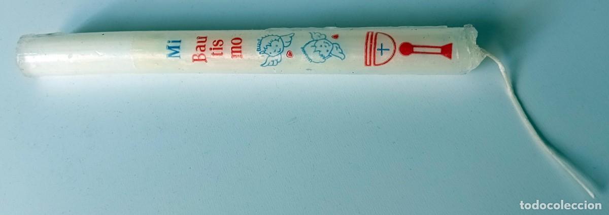 Antiques: ANTIGUO CIRIO O VELA DE BAUTISMO