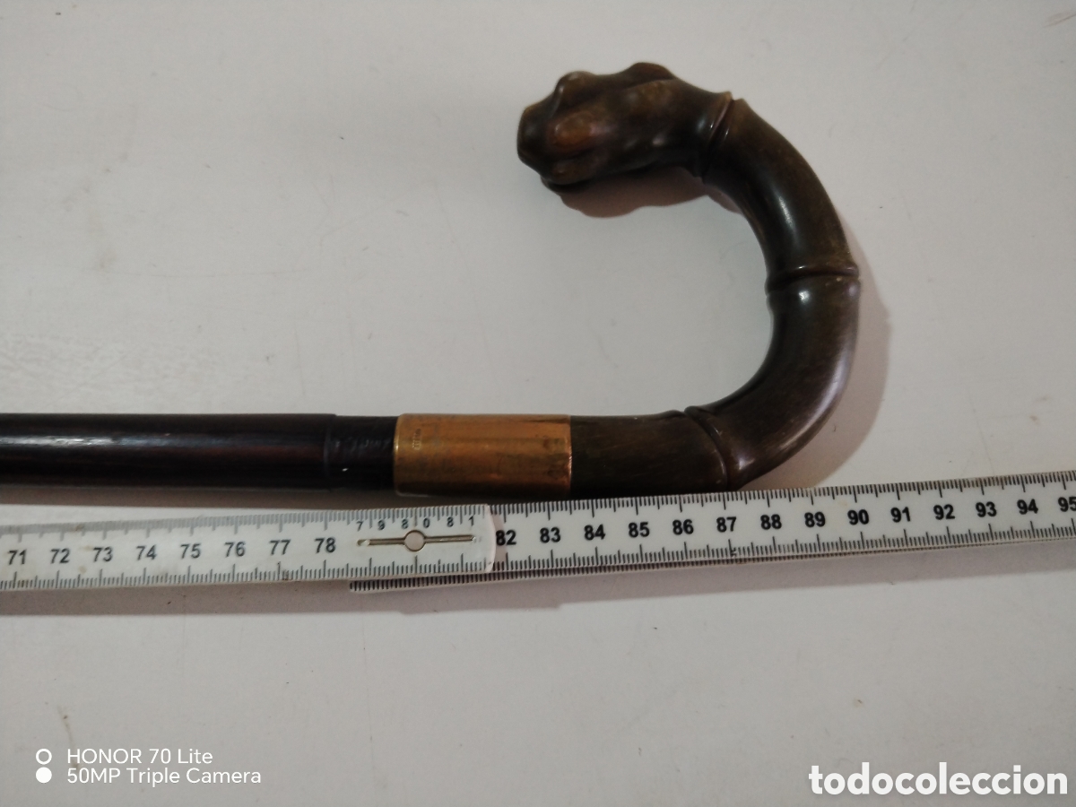 Antig&uuml;edades: Bast&oacute;n antiguo con cabeza de serpiente - Foto 2