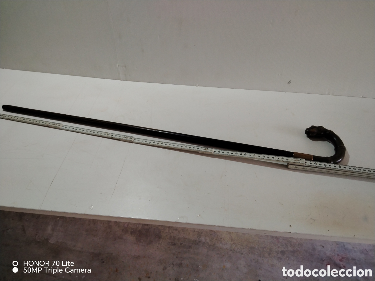 Antig&uuml;edades: Bast&oacute;n antiguo con cabeza de serpiente - Foto 3