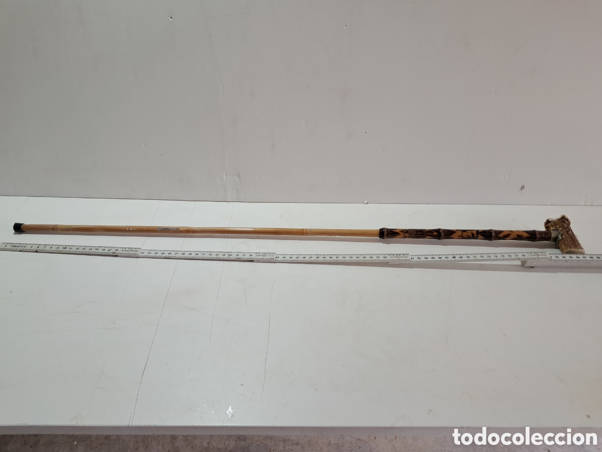 Antig&uuml;edades: Bast&oacute;n antiguo con mango de hasta