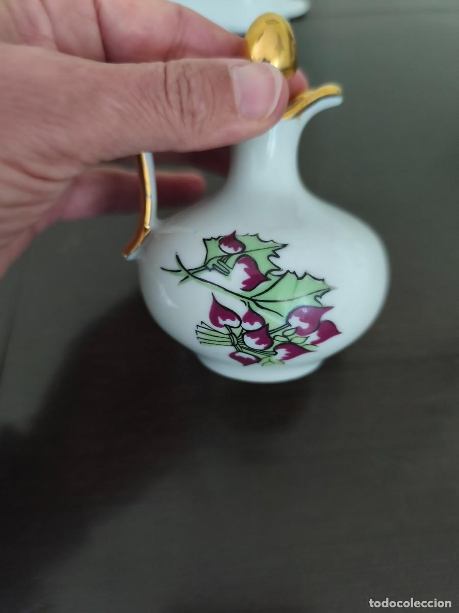 Antig&uuml;edades: Bonito conjunto de vinagrera y aceitera marca Laype. - Foto 9