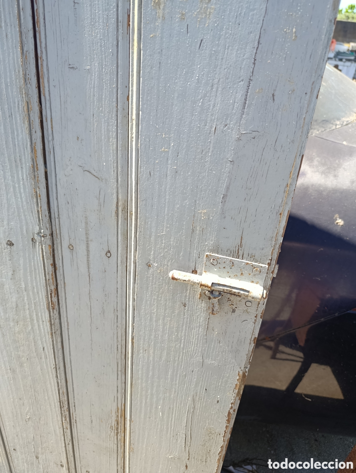 Antig&uuml;edades: Puerta antigua de madera. - Foto 2