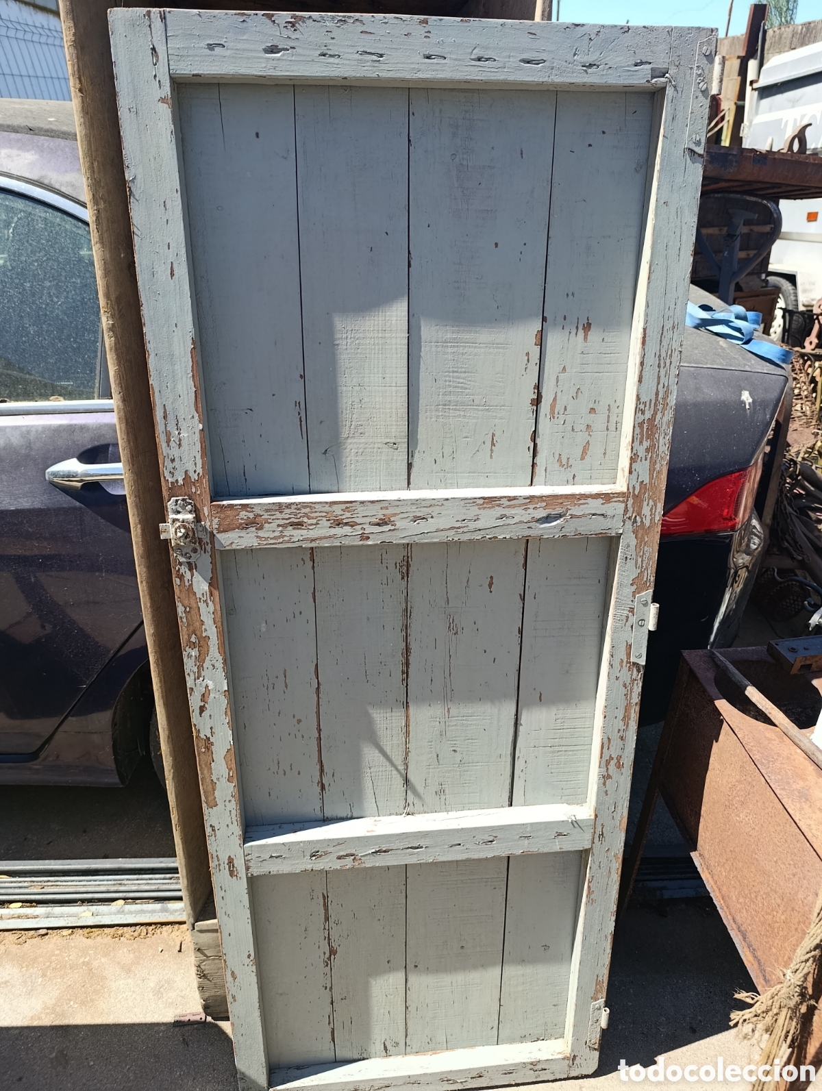 Antig&uuml;edades: Puerta antigua de madera. - Foto 5