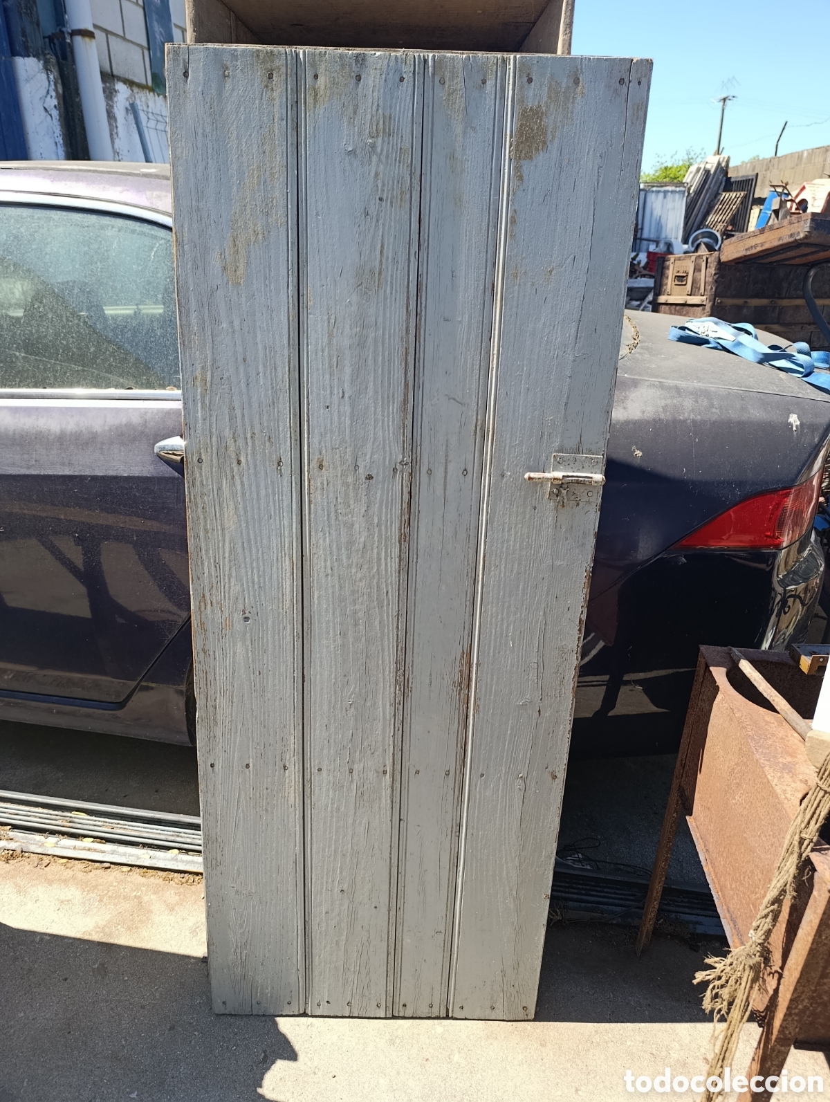 Antig&uuml;edades: Puerta antigua de madera. - Foto 1
