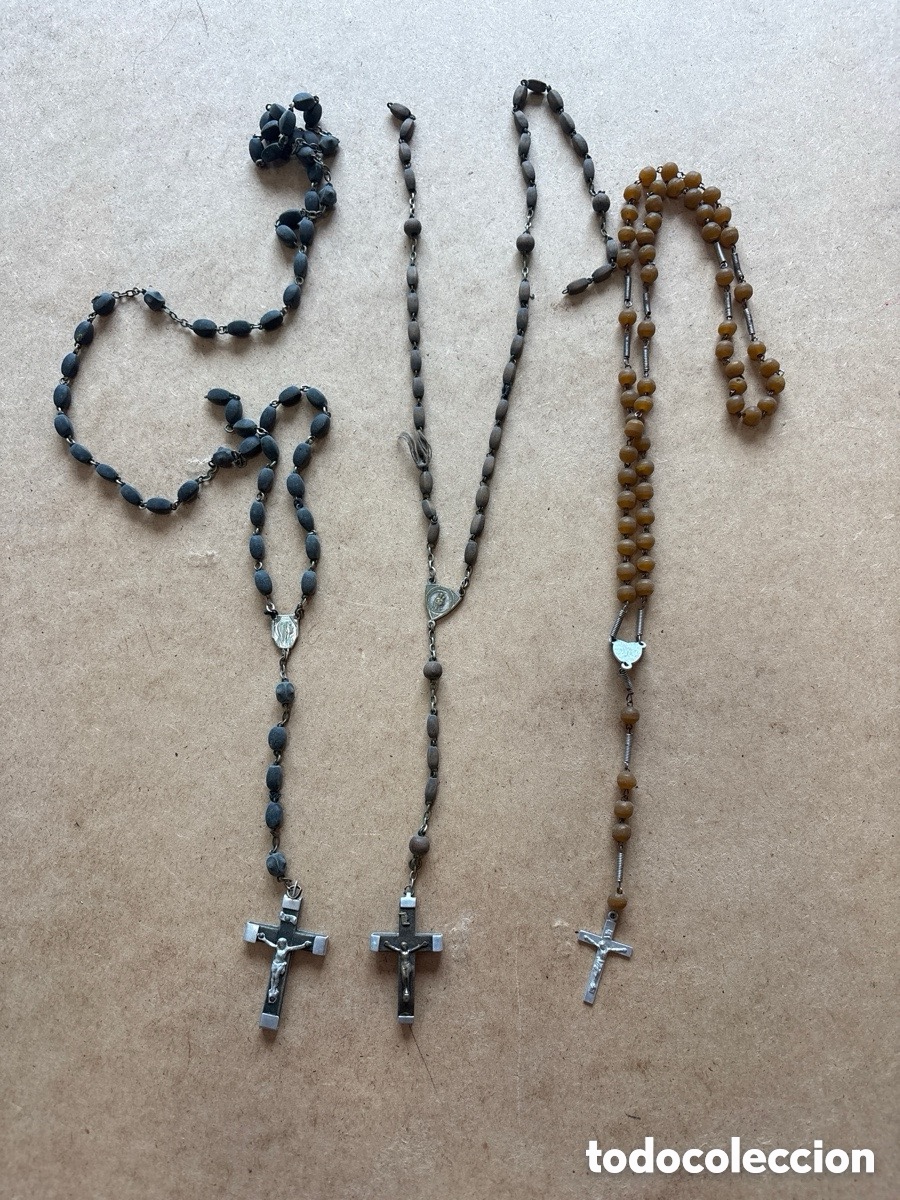 Antiques: Lote de rosarios antiguos (A22)