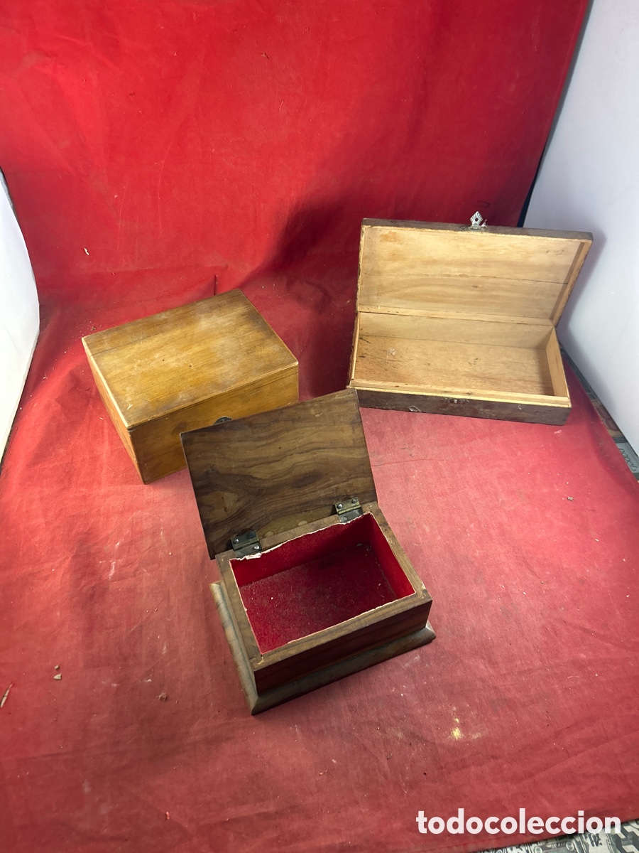 Antig&uuml;edades: ANTIGUAS CAJAS DE MADERA - Foto 2