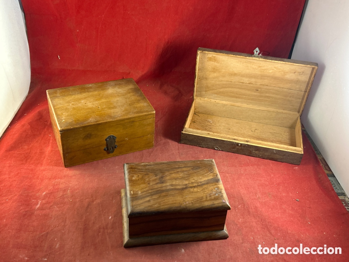 Antig&uuml;edades: ANTIGUAS CAJAS DE MADERA - Foto 1