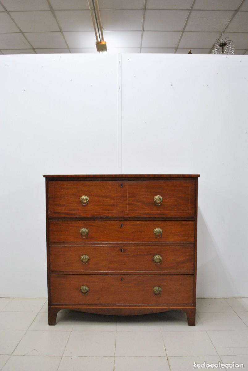 Antig&uuml;edades: C&Oacute;MODA SECRETER ESCRITORIO ABATIBLE - Foto 2