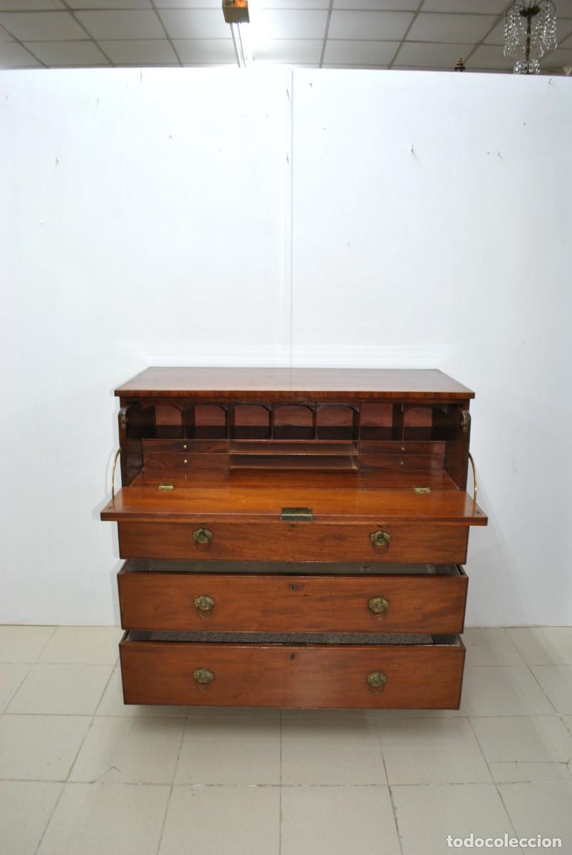 Antig&uuml;edades: C&Oacute;MODA SECRETER ESCRITORIO ABATIBLE - Foto 4