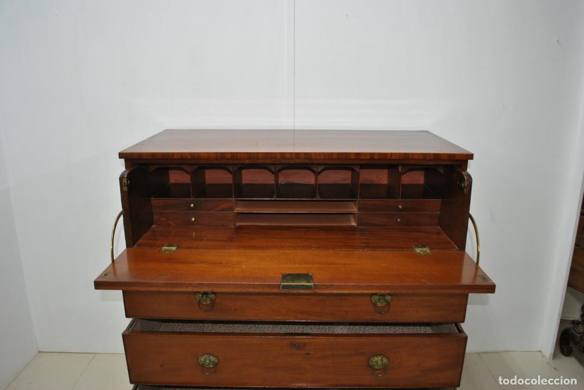 Antig&uuml;edades: C&Oacute;MODA SECRETER ESCRITORIO ABATIBLE - Foto 5
