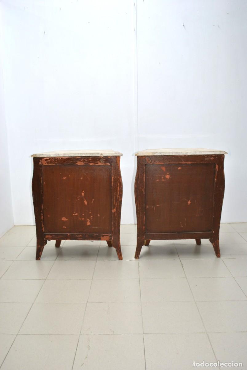 Antig&uuml;edades: PAREJA DE MESITAS BOMB&Eacute; ESTILO LUIS XV - Foto 10