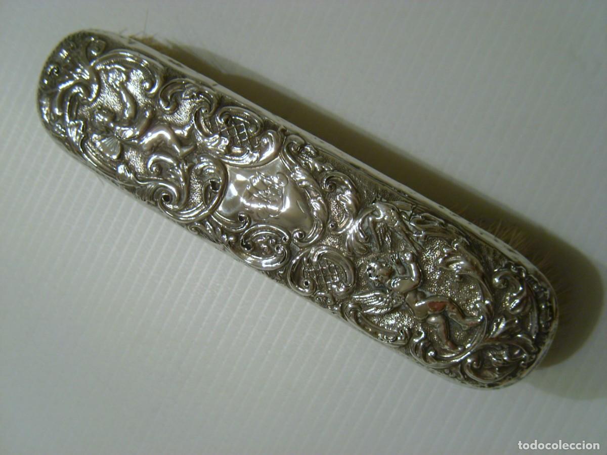 Antig&uuml;edades: ANTIGUO CEPILLO DE PLATA. BIRMINGHAM. A&Ntilde;O 1896. SOLID SILVER BRUSH - Foto 7