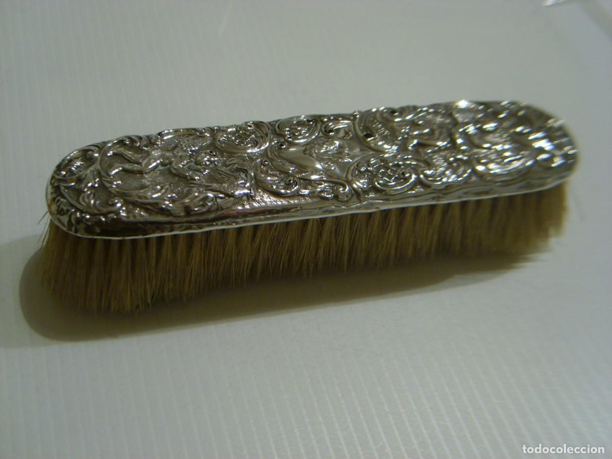 Antig&uuml;edades: ANTIGUO CEPILLO DE PLATA. BIRMINGHAM. A&Ntilde;O 1896. SOLID SILVER BRUSH - Foto 8
