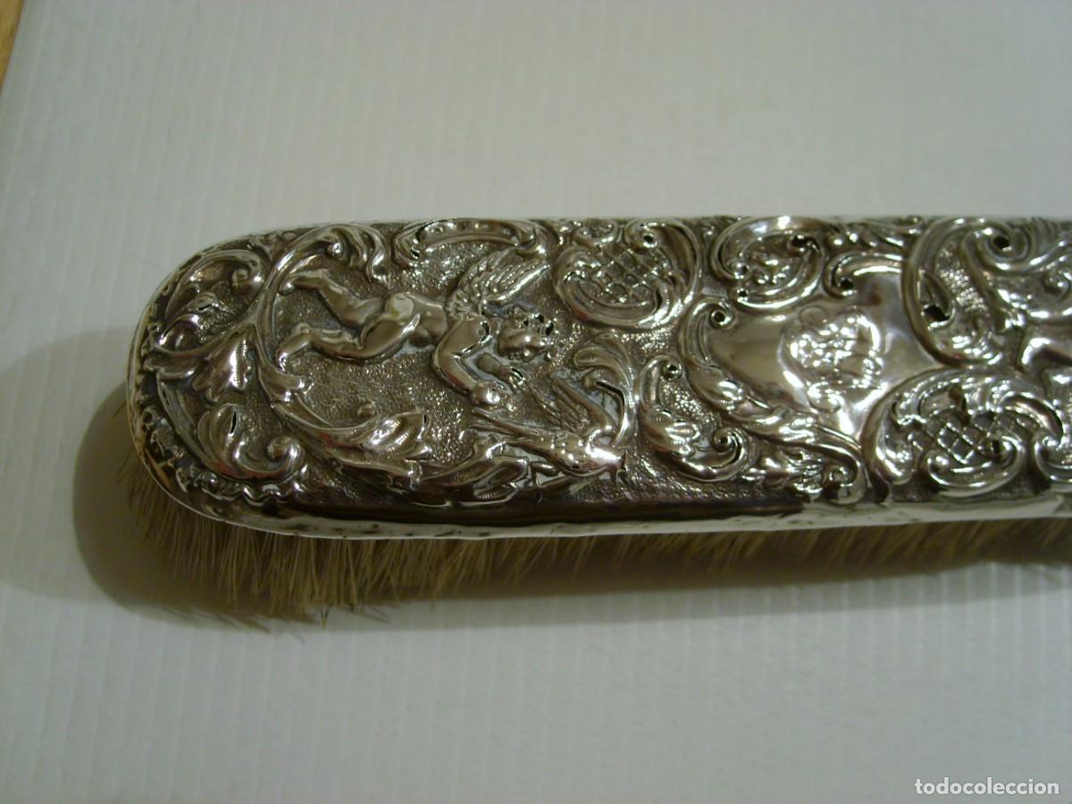 Antig&uuml;edades: ANTIGUO CEPILLO DE PLATA. BIRMINGHAM. A&Ntilde;O 1896. SOLID SILVER BRUSH - Foto 11