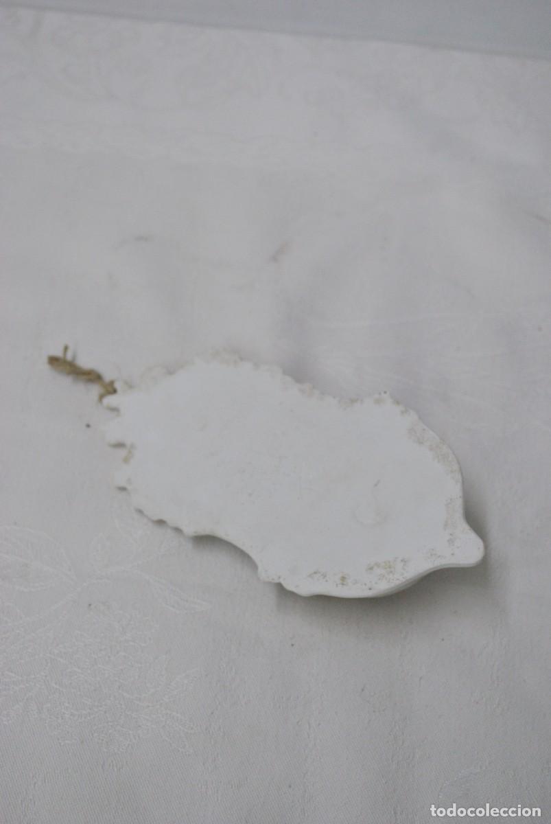 Antig&uuml;edades: BENDITERA PORCELANA CORAZ&Oacute;N DE MAR&Iacute;A - Foto 4