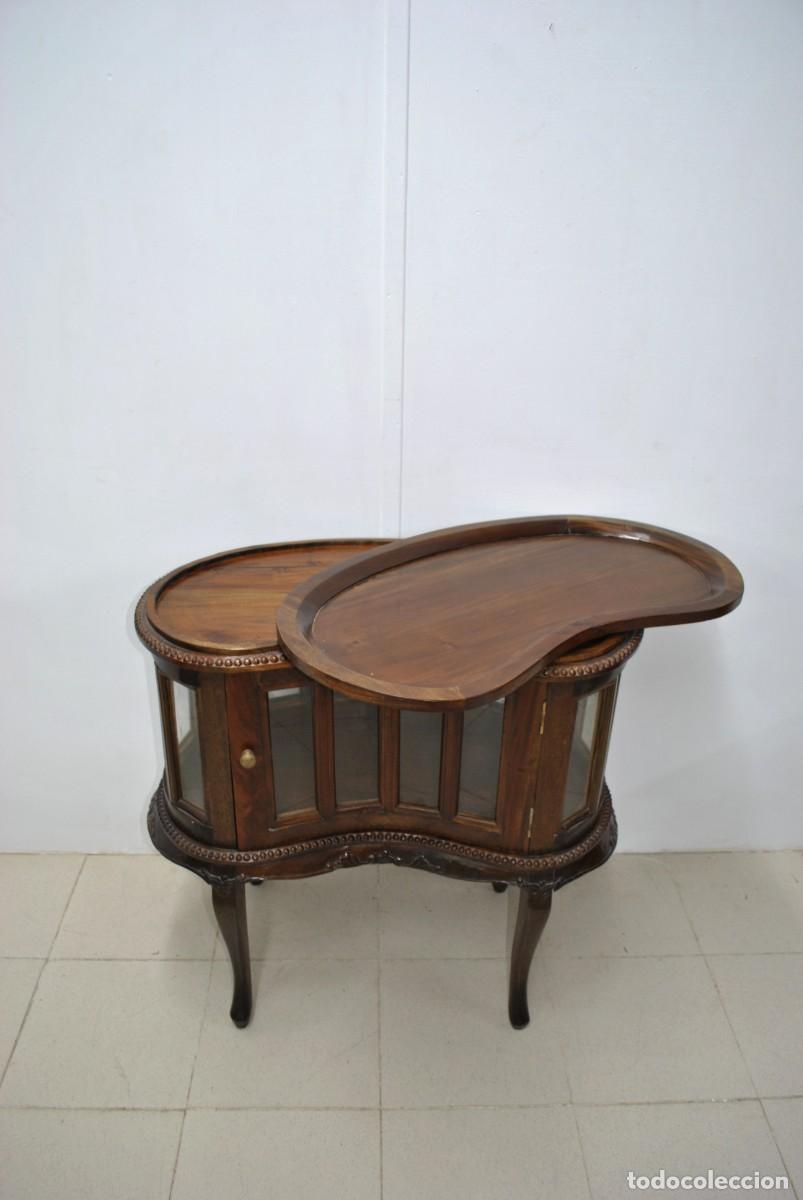 Antig&uuml;edades: MUEBLE BAR LICORERA CON BANDEJA - Foto 4