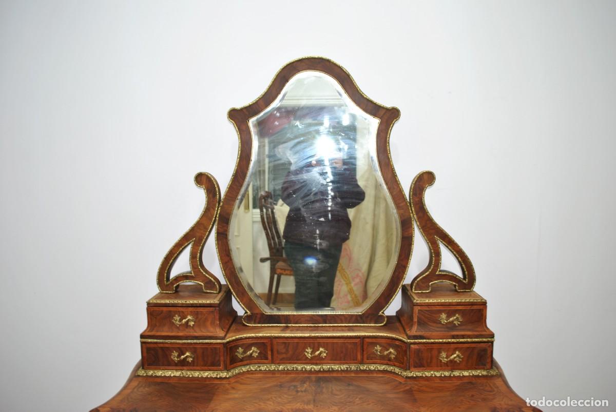 Antig&uuml;edades: TOCADOR LUIS XV CON BRONCES Y ESPEJO - Foto 3