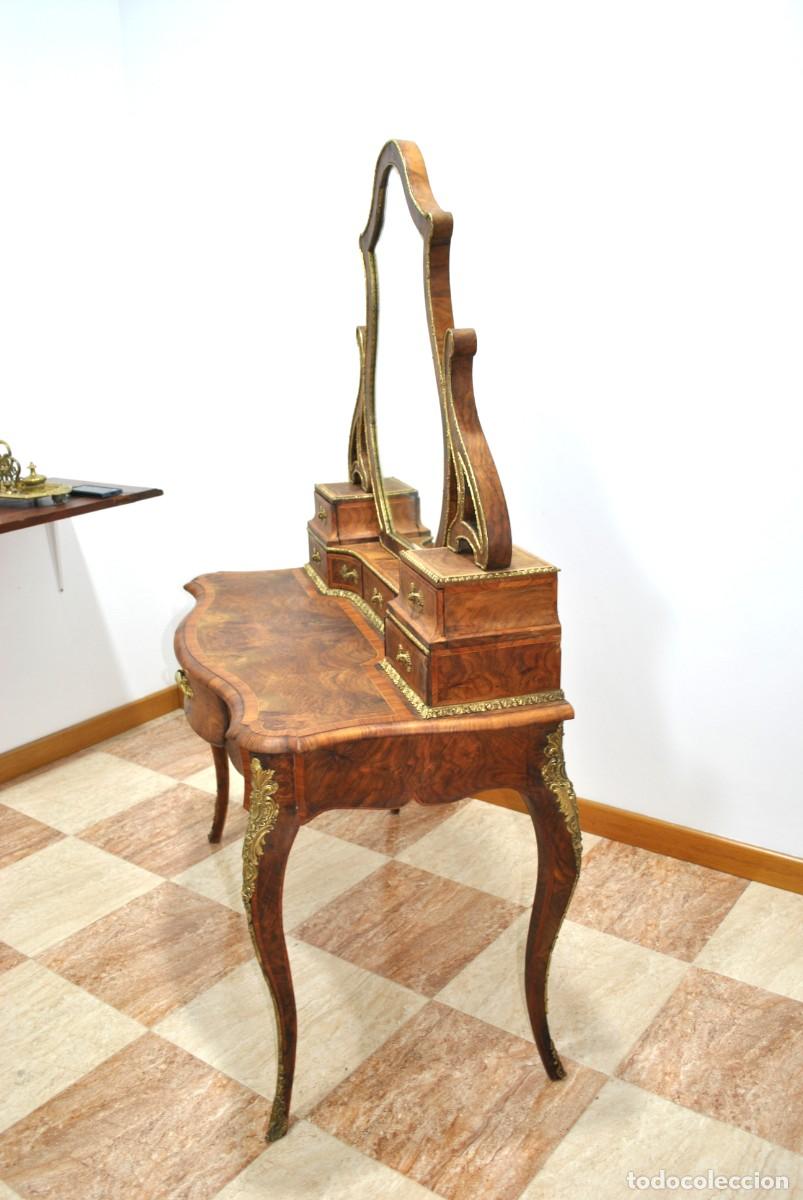 Antig&uuml;edades: TOCADOR LUIS XV CON BRONCES Y ESPEJO - Foto 7