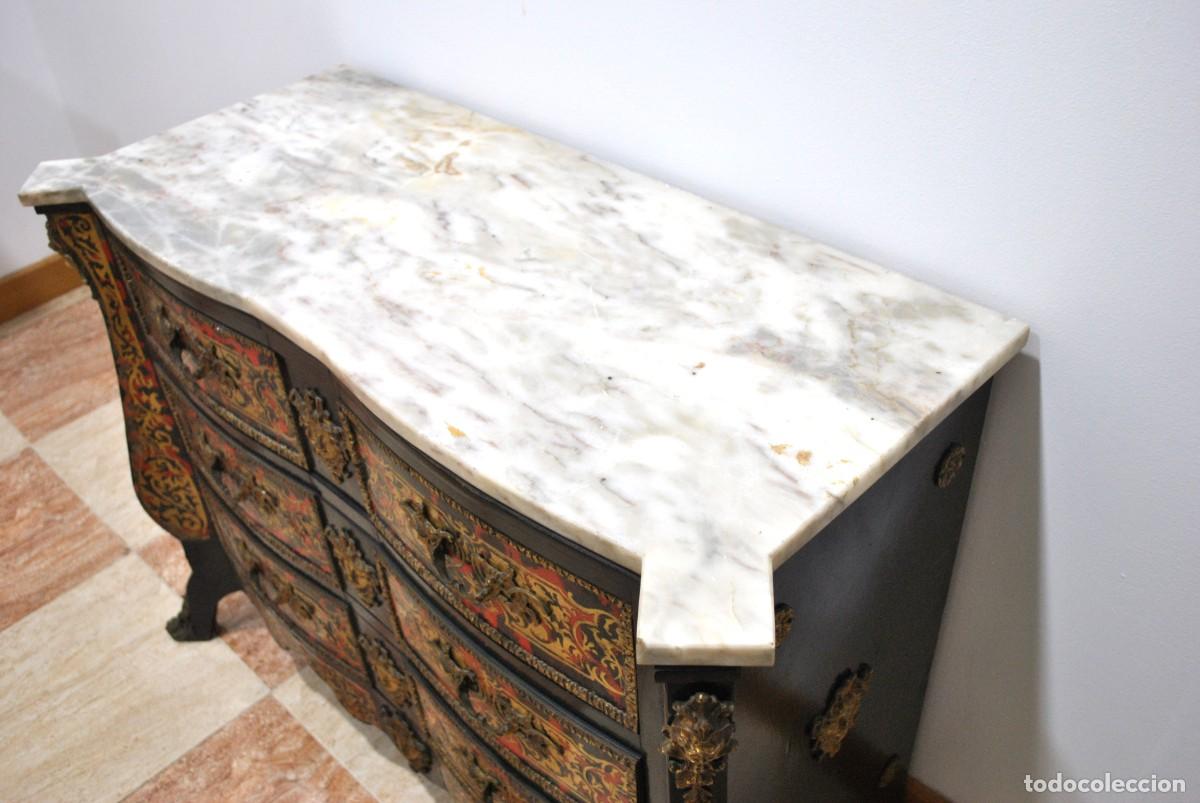 Antig&uuml;edades: C&Oacute;MODA NAPOLE&Oacute;N III DE MADERA EBONIZADA - Foto 3