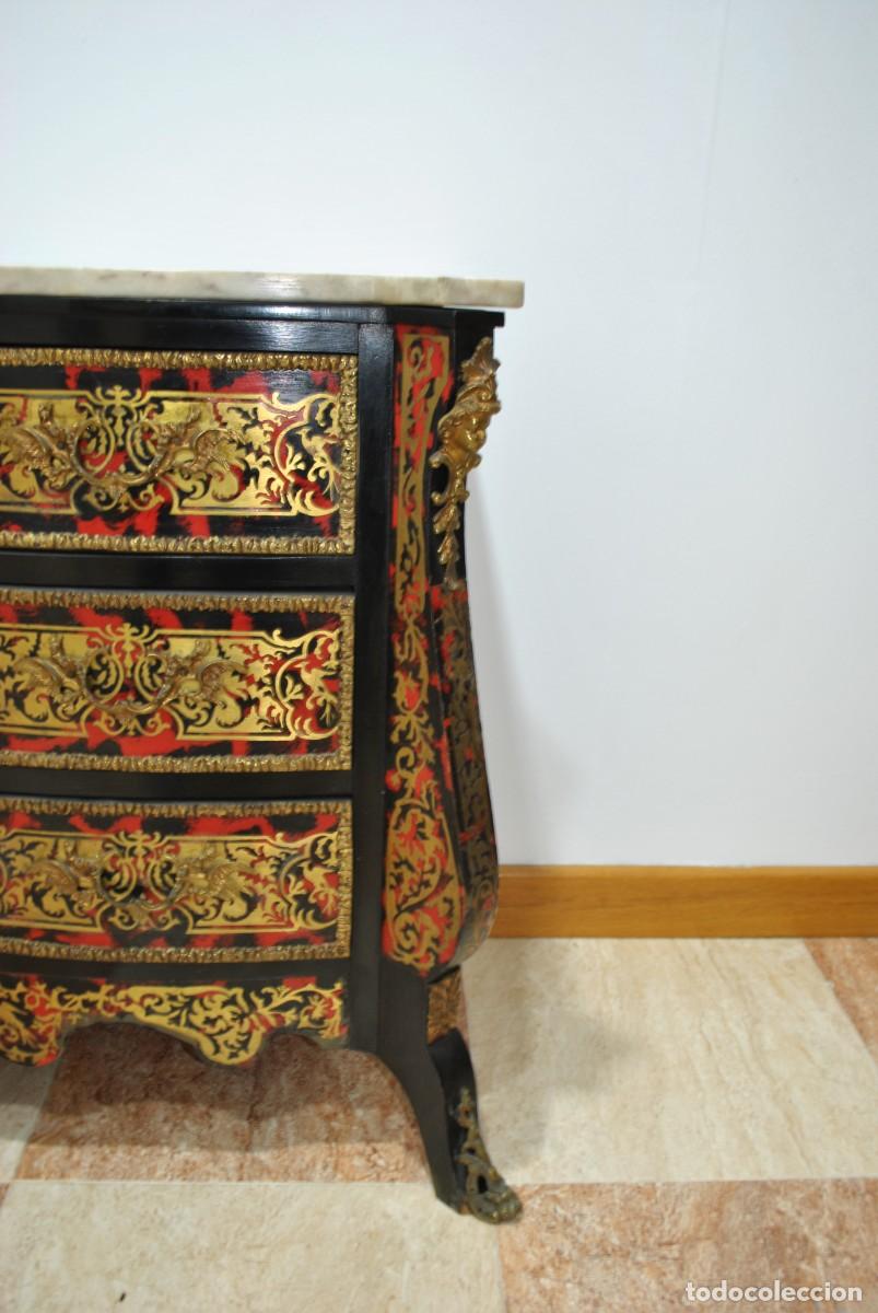 Antig&uuml;edades: C&Oacute;MODA NAPOLE&Oacute;N III DE MADERA EBONIZADA - Foto 4