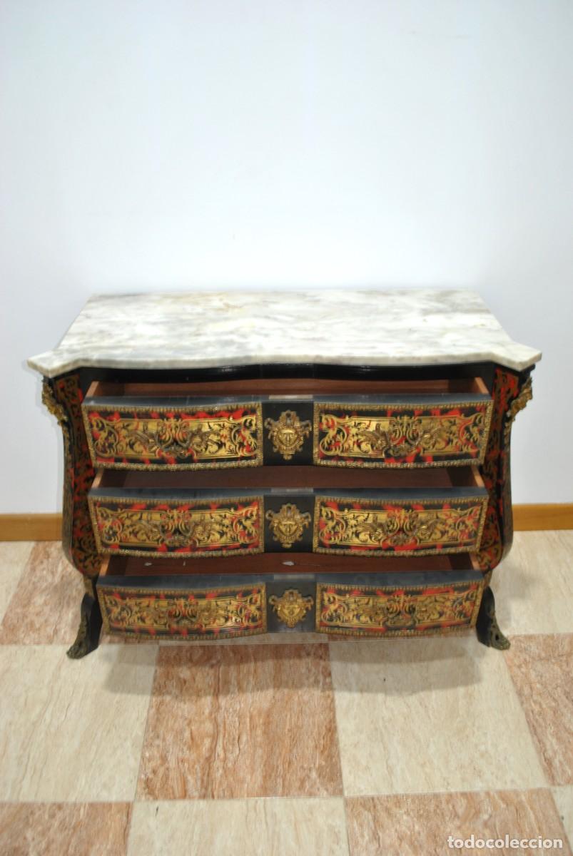 Antig&uuml;edades: C&Oacute;MODA NAPOLE&Oacute;N III DE MADERA EBONIZADA - Foto 5