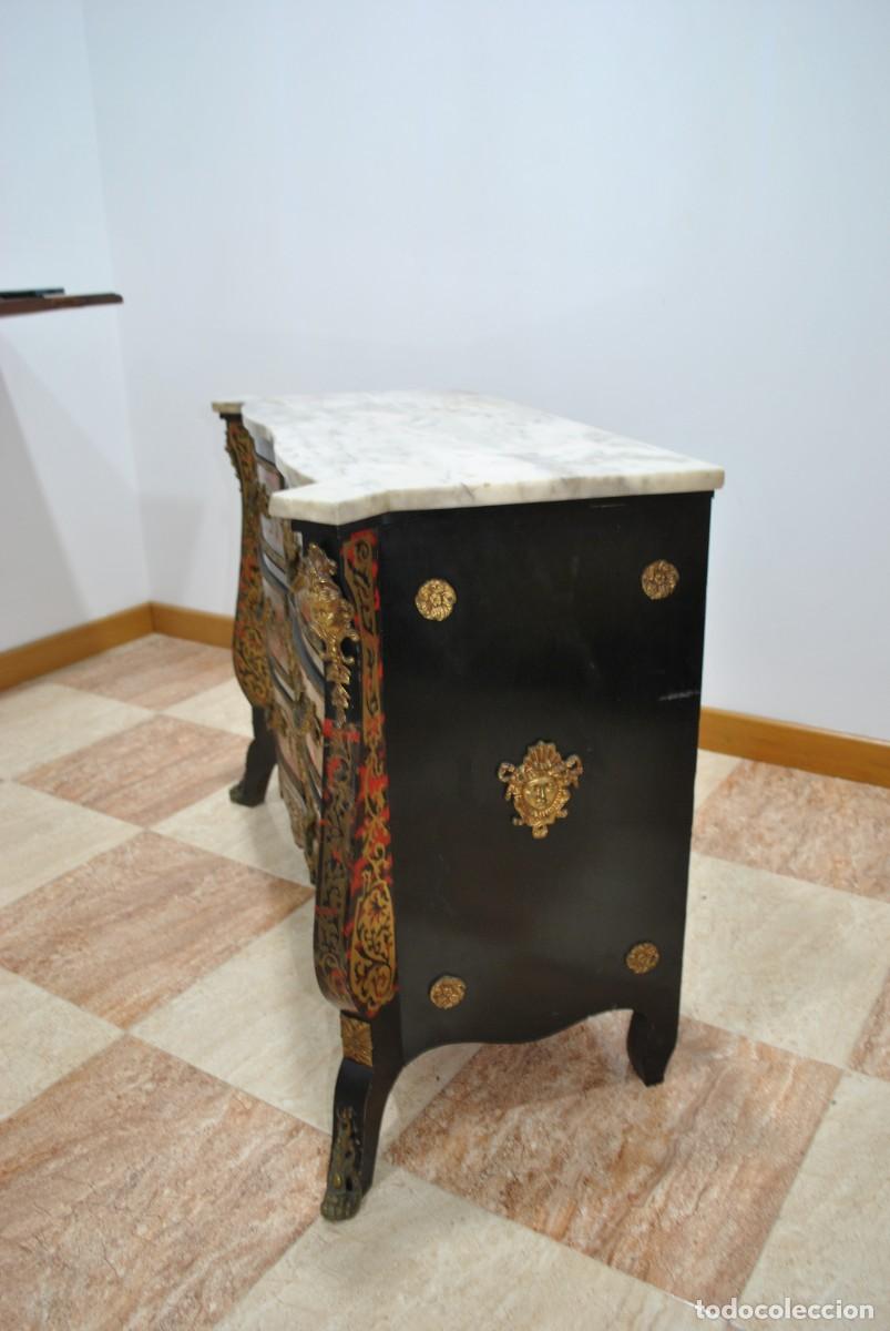 Antig&uuml;edades: C&Oacute;MODA NAPOLE&Oacute;N III DE MADERA EBONIZADA - Foto 8