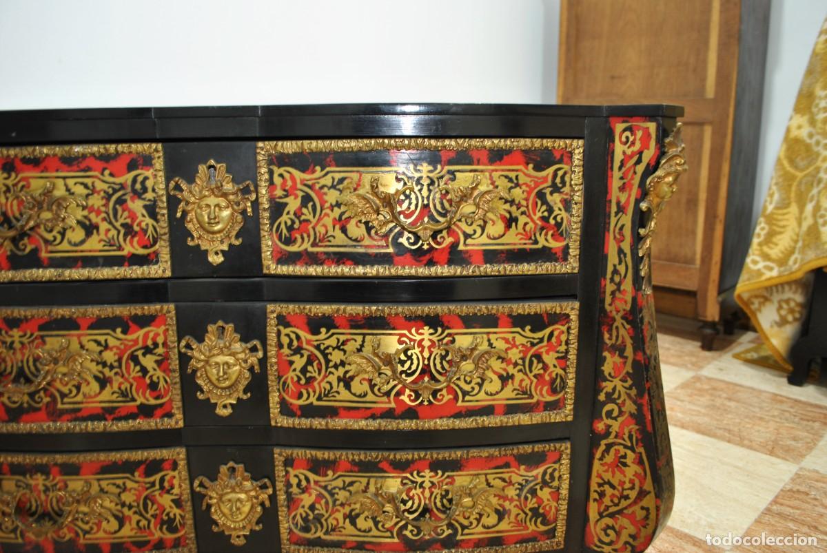 Antig&uuml;edades: C&Oacute;MODA NAPOLE&Oacute;N III DE MADERA EBONIZADA - Foto 10