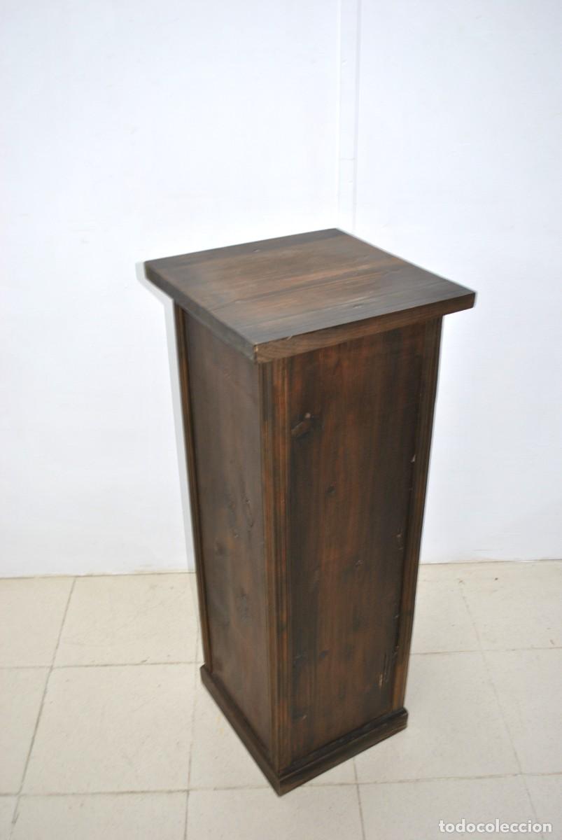 Antig&uuml;edades: COLUMNA O PEDESTAL DE MADERA - Foto 4