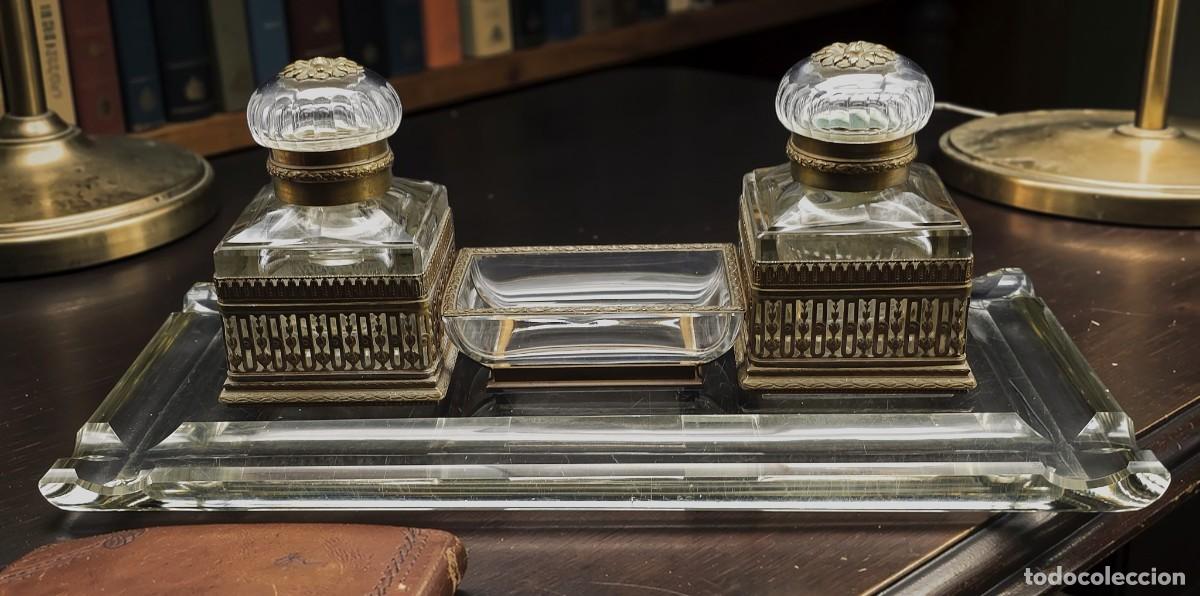 Antig&uuml;edades: Antico calamaio da scrivania - Foto 3