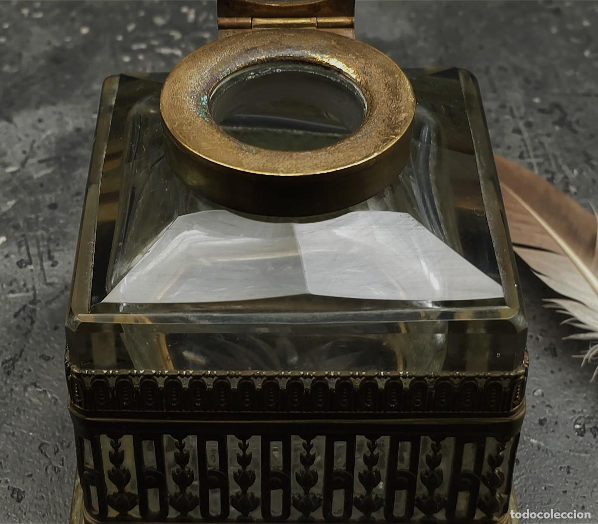 Antig&uuml;edades: Antico calamaio da scrivania - Foto 10