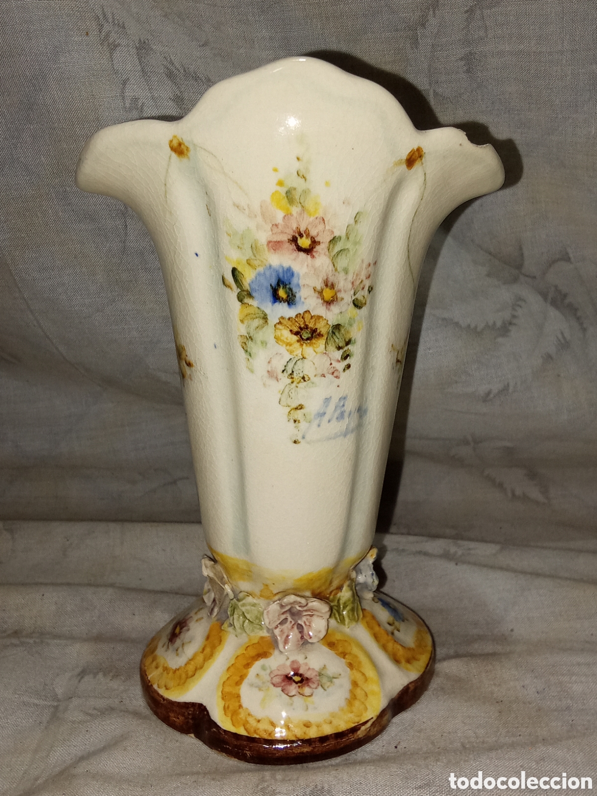 Antig&uuml;edades: BONITO FLORERO VALENCIANO DE PEYRO