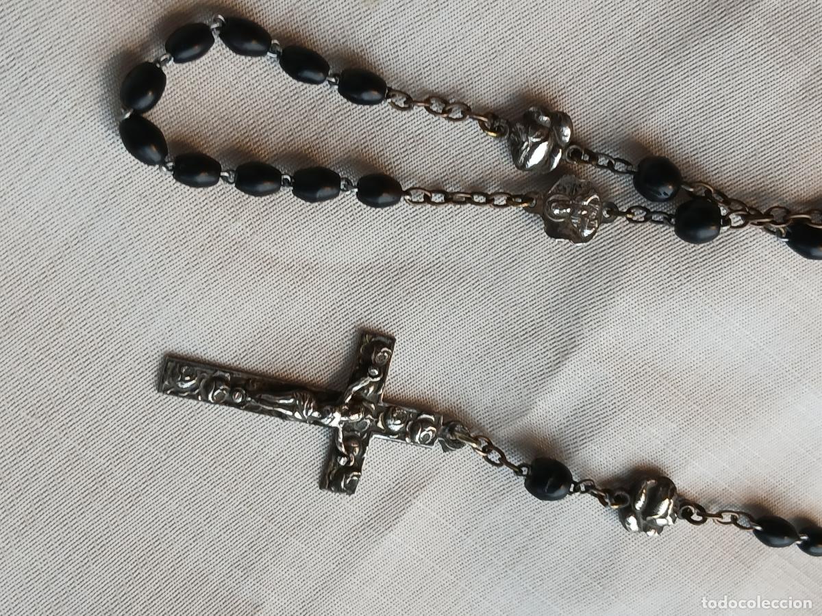 Antig&uuml;edades: Rosario de azabache y plata - Foto 2