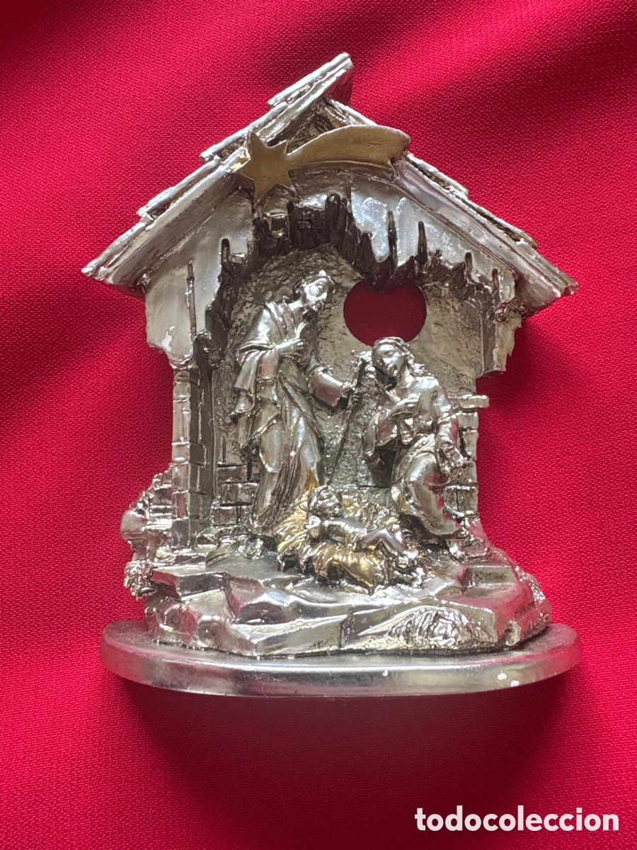Antiques: Nacimiento, belen o misterio en plata italiana (A5)
